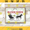Sleigh Rides Sign Svg Cut File for Rustic Christmas Home Decor and Farmhouse Wall Sign printable Christmas sign svg Design 292