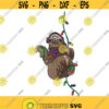 Sloth Animal Christmas Machine Embroidery INSTANT DOWNLOAD pes dst Design 1941