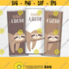 Sloth Chocolate Bar Wrappers. Thank You Large Candy Bar Labels. Thanks a Sloth Birthday Party Treat Wraps PDF Digital Baby Shower Decor Design 493
