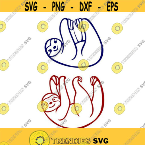 Sloth animal Cuttable Design SVG PNG DXF eps Designs Cameo File Silhouette Design 221