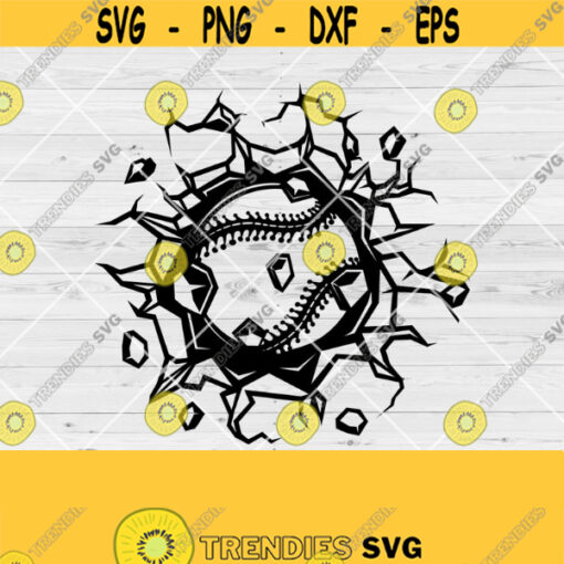Smashing Baseball SVG Baseball SVG Baseball Clipart Softball SVG Baseball Files for Cricut Cut Files For Silhouette Svg Png Eps Jpg