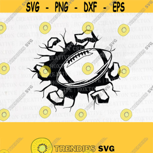 Smashing Football Svg File Football Svg Football Clipart Football Files for Cricut Football Cut Files For SilhouetteDesign 65