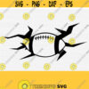 Smashing Football Svg Football Svg Football Cut File Football Logo Svg Files for Cricut Silhouette FileVector Clipart Instant Download Design 1073