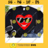 Smiley Cool Sunglasses Emoji Valentine SVG Red Heart Valentine SVG Valentines Day Digital Cut Files Cricut Design