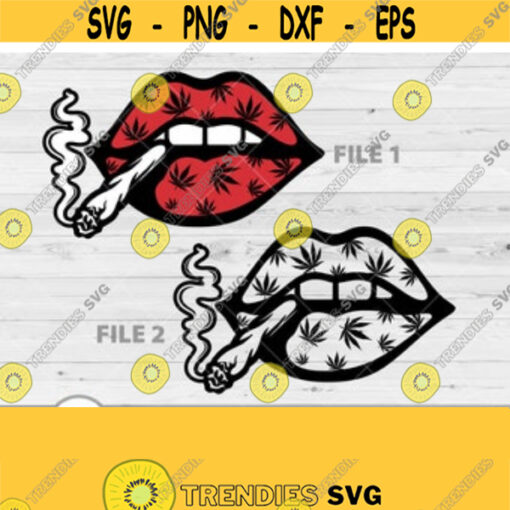 Smoking Marijuana Joint Svg Smoking Lips Svg Cannabis Png File Weed Png Png for Tumblers Cutting Files