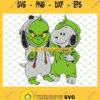 Snoopy And Grinch Fusion Peanuts Kid Best Friend Love Christmas Costume SVG PNG DXF EPS 1