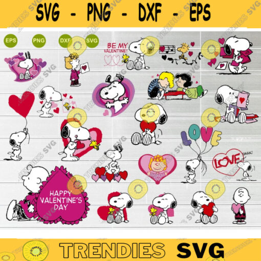 Snoopy Happy Valentines Day Bundle Svg Snoopy And Charlie Brown Svg Snoopy Love Svg Peanuts Valentine Svg Snoopy Hugging Heart Svg