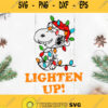 Snoopy Lighten Up Svg Snoopy Dog Svg Christmas Svg Snoopy Merry Christmas Svg
