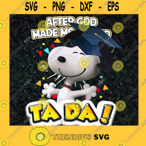 Snoopy Ta Da Svg Snoopy Graduation Svg Snoopy School Svg Digital Files