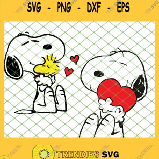 Snoopy Valentine SVG PNG DXF EPS 1