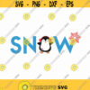 Snow Penguin SVG Cut file Christmas svg Penguin svg Holiday Shirt svg Instant download Snowflake svg Christmas penguin Snow svg Design 437