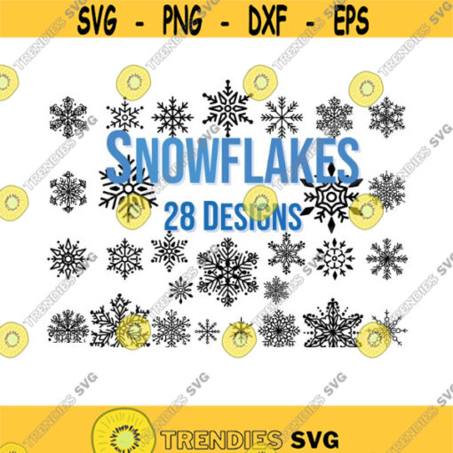 Snowflake svg Snowflakes Clipart Snowflake SVG Files for Cricut epspng dxf. Snow flakes silhouette and cricut cut files