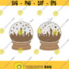 Snowglobe new york city nyc Christmas Cuttable Design SVG PNG DXF eps Designs Cameo File Silhouette Design 943