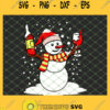 Snowman And Red Wine Christmas SVG PNG DXF EPS 1
