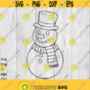 Snowman Christmas Snowman svg png ai eps dxf files for Decals Vinyl Decals Printing T shirts CNC Cricut other cut files Design 53