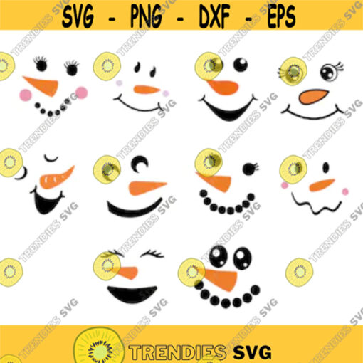 Snowman Face Svg PNG PDF Cricut Silhouette Cricut svg Silhouette svg Christmas SVG Snowman Face Png Cute Snowman Snowman Cut File Design 1940