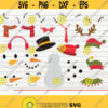 Snowman Kit SVG cut file clipart printable vector commercial use instant download Design 51