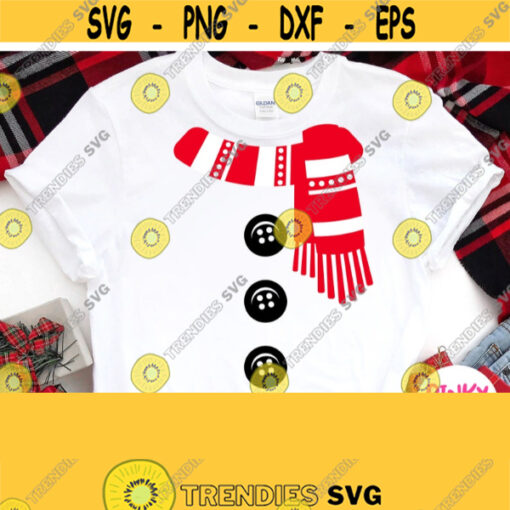 Snowman Shirt Svg Snowman Scarf Buttons Svg Christmas Svg Baby Snowman Shirt Svg for Boys Girls Guys Children Kids Cricut File Design 908