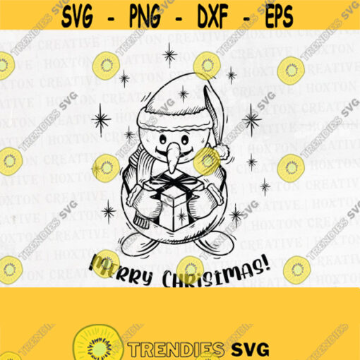 Snowman Svg File Christmas Svg File Merry Christmas Svg Hand Drawn Snowman Svg Funny Christmas Svg Cutting FileDesign 174