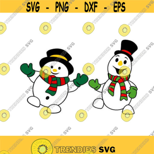 Snowman Winter Christmas Cuttable Design SVG PNG DXF eps Designs Cameo File Silhouette Design 939