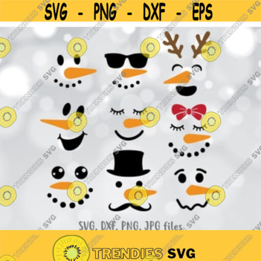 Snowman faces svg Snowman SVG Christmas Svg Christmas bundle svg Merry Christmas svg Cute snowman svg Snowman smile svg Cricut Files Design 58