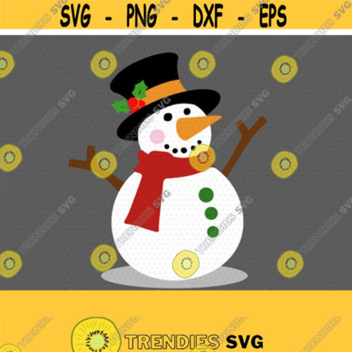 Snowman svg Christmas snowman svg let it snow Christmas SVG Cutting File Svg CriCut Files svg jpg png dxf Silhouette cameo Design 154
