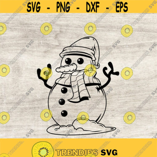 Snowman svg snowman Silhouette SnowMan Face svg snow svg Christmas svg Frosty svg Winter Snowman svg Snowman Silhouette Design 99