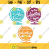 So The adventure begins globe world School Cuttable Design SVG PNG DXF eps Designs Cameo File Silhouette Design 1337