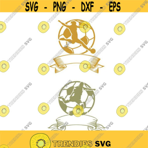 Soccer Frame Sports Cuttable Design SVG PNG DXF eps Designs Cameo File Silhouette Design 1739