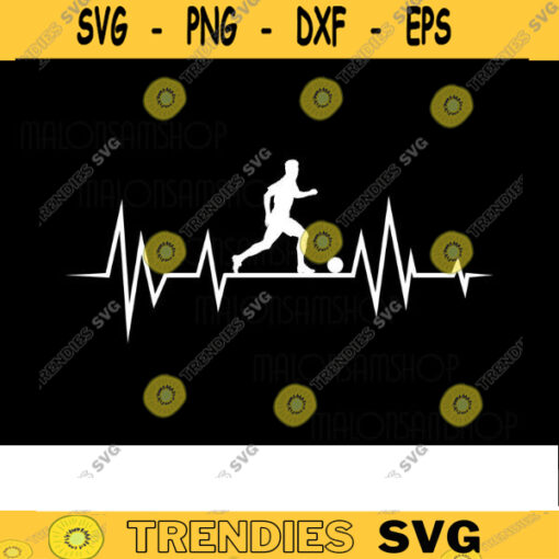 Soccer SVG Heart beat soccer svg soccer ball svg soccer shirt soccer cut file football svg for lovers Design 343 copy