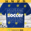 Soccer SVG stacked wording soccer word svg sublimation png digital cut files
