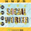 Social Worker Leopard And Neutral Svg png eps dxf digital download Design 192