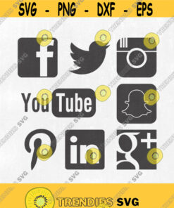 Social Media Icons Logo Svg Files. Social Media Svg Social Media Icons Social Network Svg Networks Circle Svgs File Dxf Clipart. Design 126