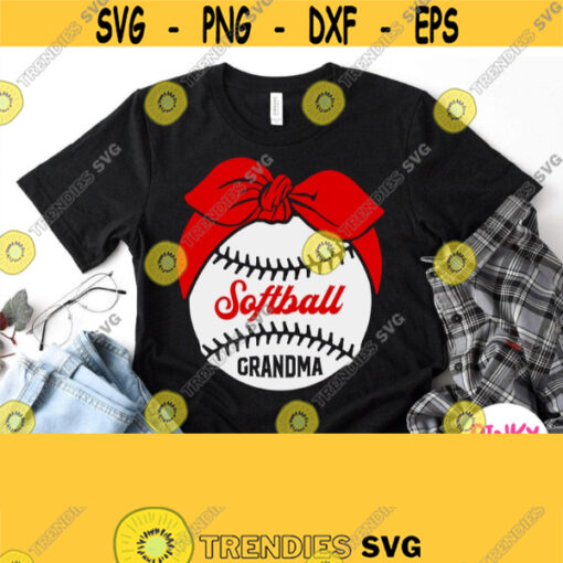 Softball Grandma Svg Softball Nana Shirt Svg Cut File Grandmother Granny of Softball Girl SVG Cricut Design Silhouette Dxf Iron on File Design 772