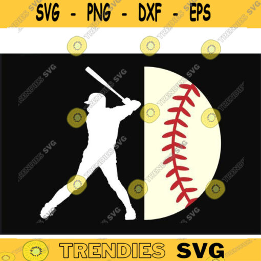 Softball SVG half ball softball svg baseball svg softball shirt svg for lovers Design 196 copy