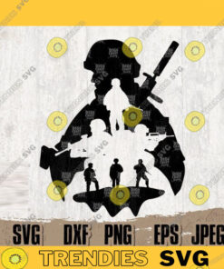 Soldier Scene svg Soldier svg US Army svg US Navy Military svg US Veteran svg Military Stencil Military Clipart Soldier Cutting File copy
