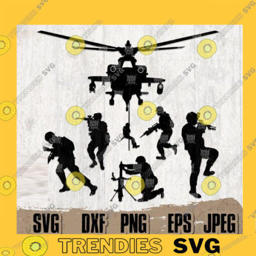 Soldier in Battlefield svg US Veteran svg Army svg Soldier svg Military svg Army Troop svg Miitary Clipart Veteran Cutfile Army png copy