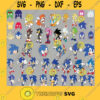 Sonic Bundle SVG Sonic The Hedgehog Svg Sonic Characters Svg Cartoon Superhero Mario Sega Svg Video Game Svg Sonic Chaos Svg