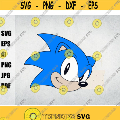 Sonic Hedgehog SVG Sonic Hedgehog Sonic SVGsvg for cricutcut files silhouette Cricut instant download files digital Layered SVG Design 100