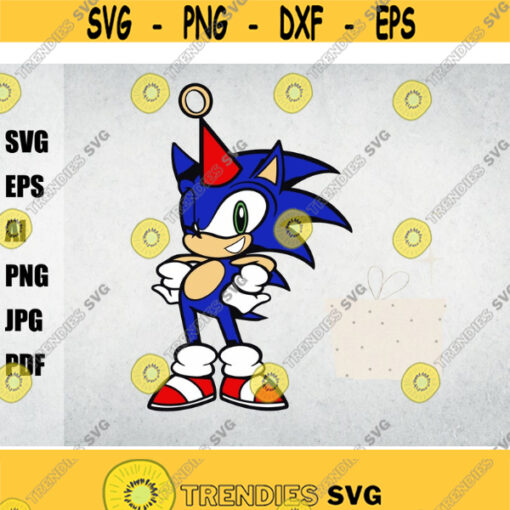 Sonic Hedgehog SVG Sonic Hedgehog Sonic SVGsvg for cricutcut files silhouette Cricut instant download files digital Layered SVG Design 63