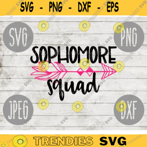 Sophomore Squad svg png jpeg dxf cutting file Commercial Use SVG Back to School Teacher Appreciation Faculty High School Student 1193