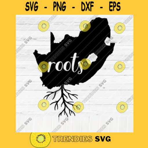 South Africa Roots SVG File Home Native Map Vector SVG Design for Cutting Machine Cut Files for Cricut Silhouette Png Pdf Eps Dxf SVG