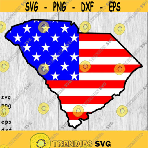 South Carolina State Outline Flag svg png ai eps dxf DIGITAL FILES for Cricut CNC and other cut or print projects Design 338