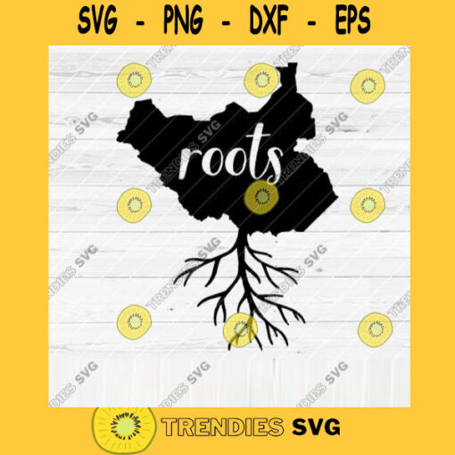 South Sudan Roots SVG File Home Native Map Vector SVG Design for Cutting Machine Cut Files for Cricut Silhouette Png Pdf Eps Dxf SVG