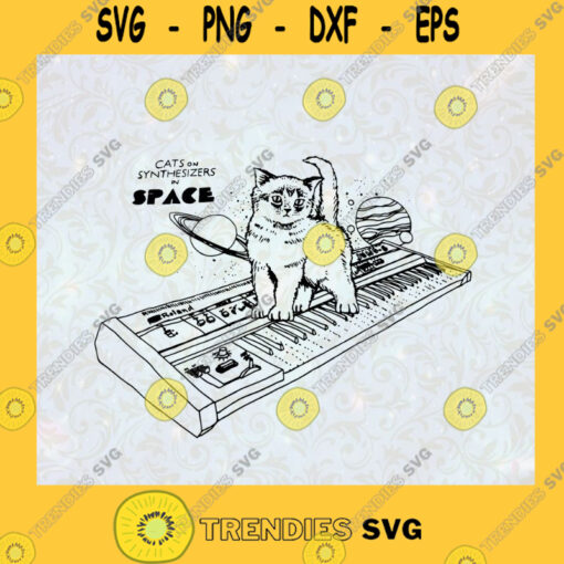 Space Cat Svg Music Beat Svg Music Cat Svg Cat on Organ Svg Funny Cat Svg