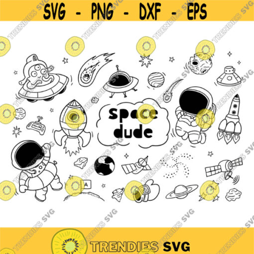 Space Dude Decal Files cut files for cricut svg png dxf Design 173