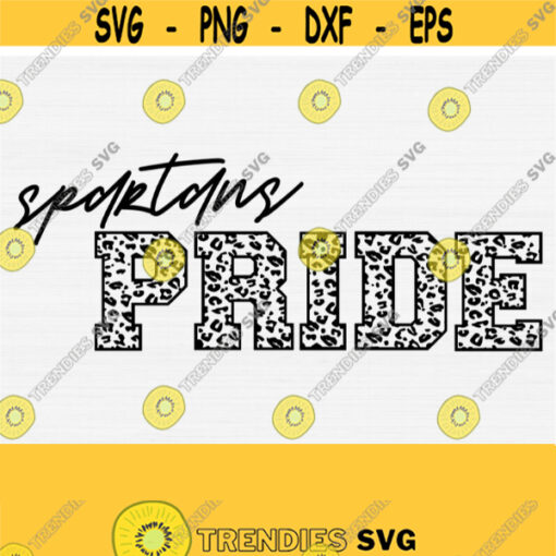 Spartans Pride Svg Spartans Svg Cut FileLeopard Print Svg Spartans Logo Mascot SvgPngEpsDxf Vector Spartans School Team Spirit Svg Design 1242