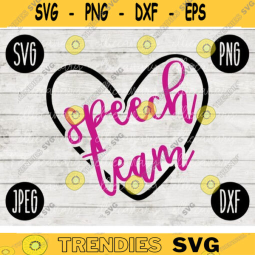 Speech Squad svg png jpeg dxf cutting file Commercial Use SVG Back to School Teacher Appreciation Faculty Special Education 1672
