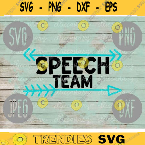 Speech Team svg png jpeg dxf cut file Commercial Use SVG Back to School Faculty Squad Group Elementary Special Education Teacher 1338