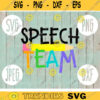 Speech Team svg png jpeg dxf cut file Commercial Use SVG Back to School Faculty Squad Group Elementary Special Education Teacher 713